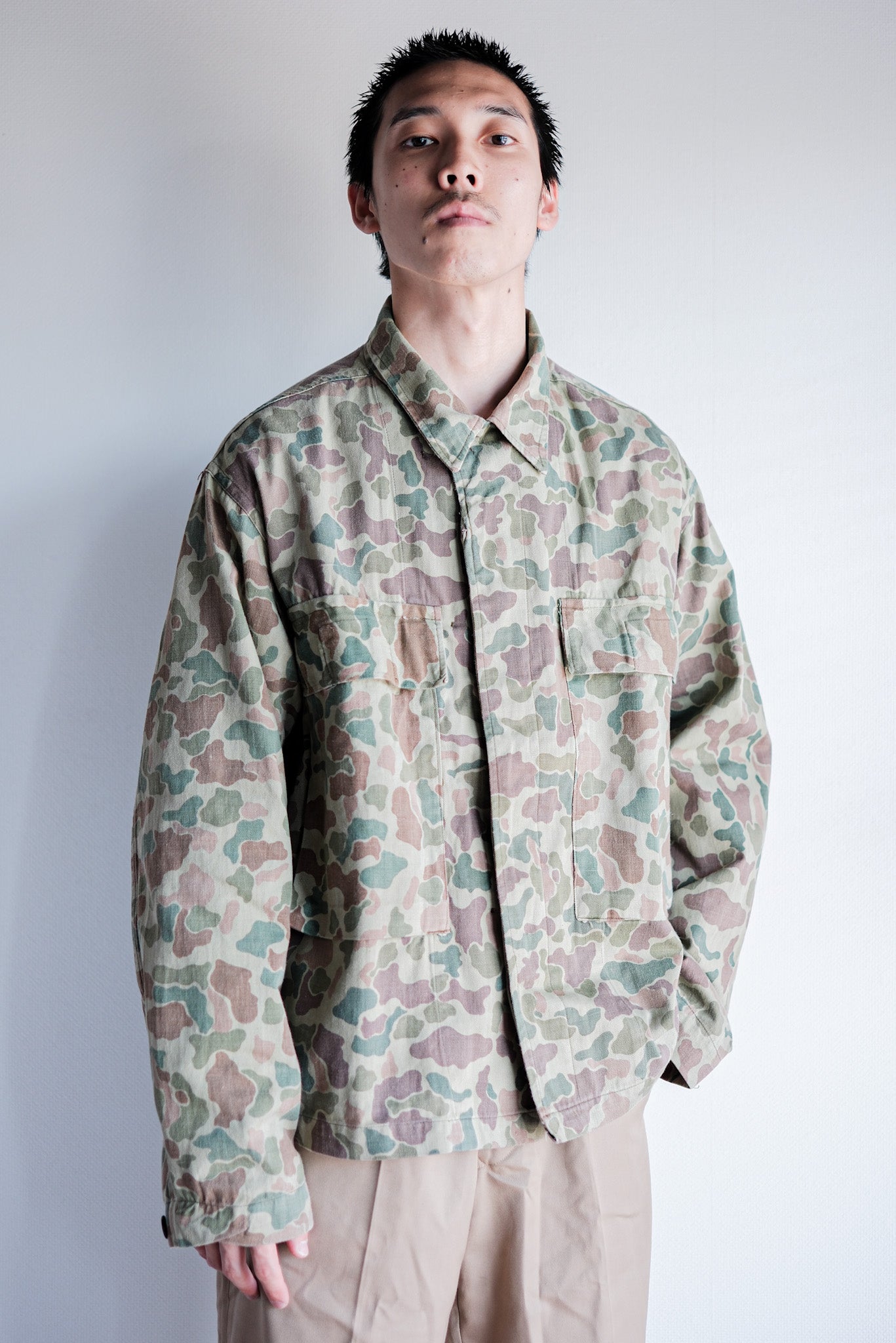 ［~50's］Dutch Army Frogskin Camouflage Field Jacket Size.46