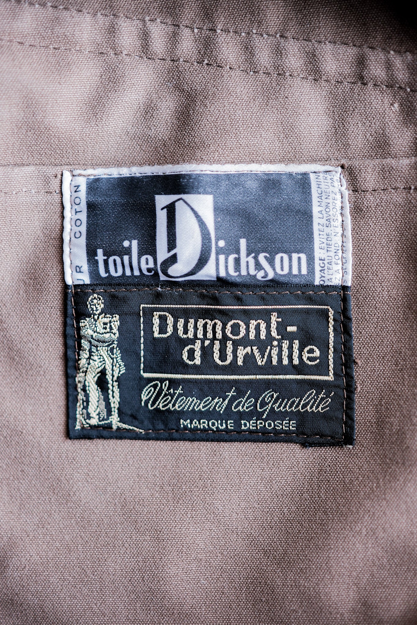 [~ 50's] ผ้าใบผ้าลินินผ้าใบวินเทจฝรั่งเศสแจ็คเก็ตล่าสัตว์ "สต็อกตาย"