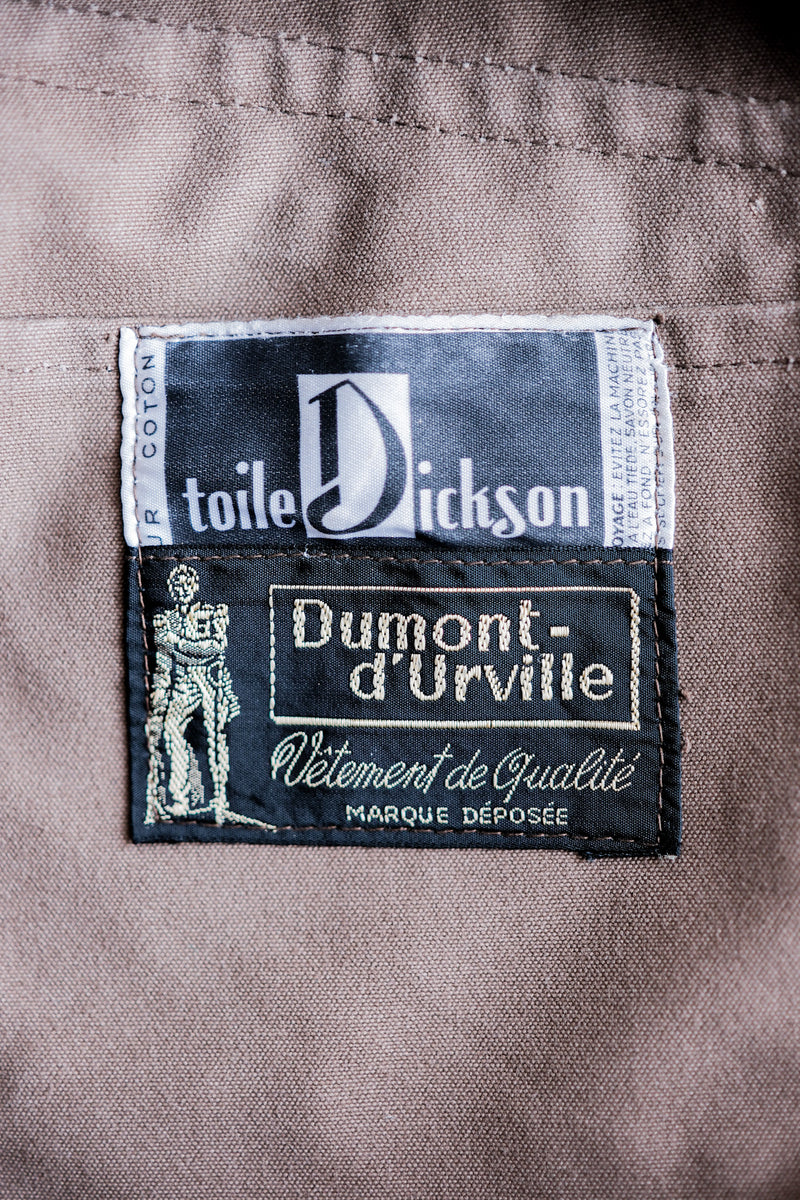 50's】French Vintage Cotton Linen Canvas Hunting Jacket 