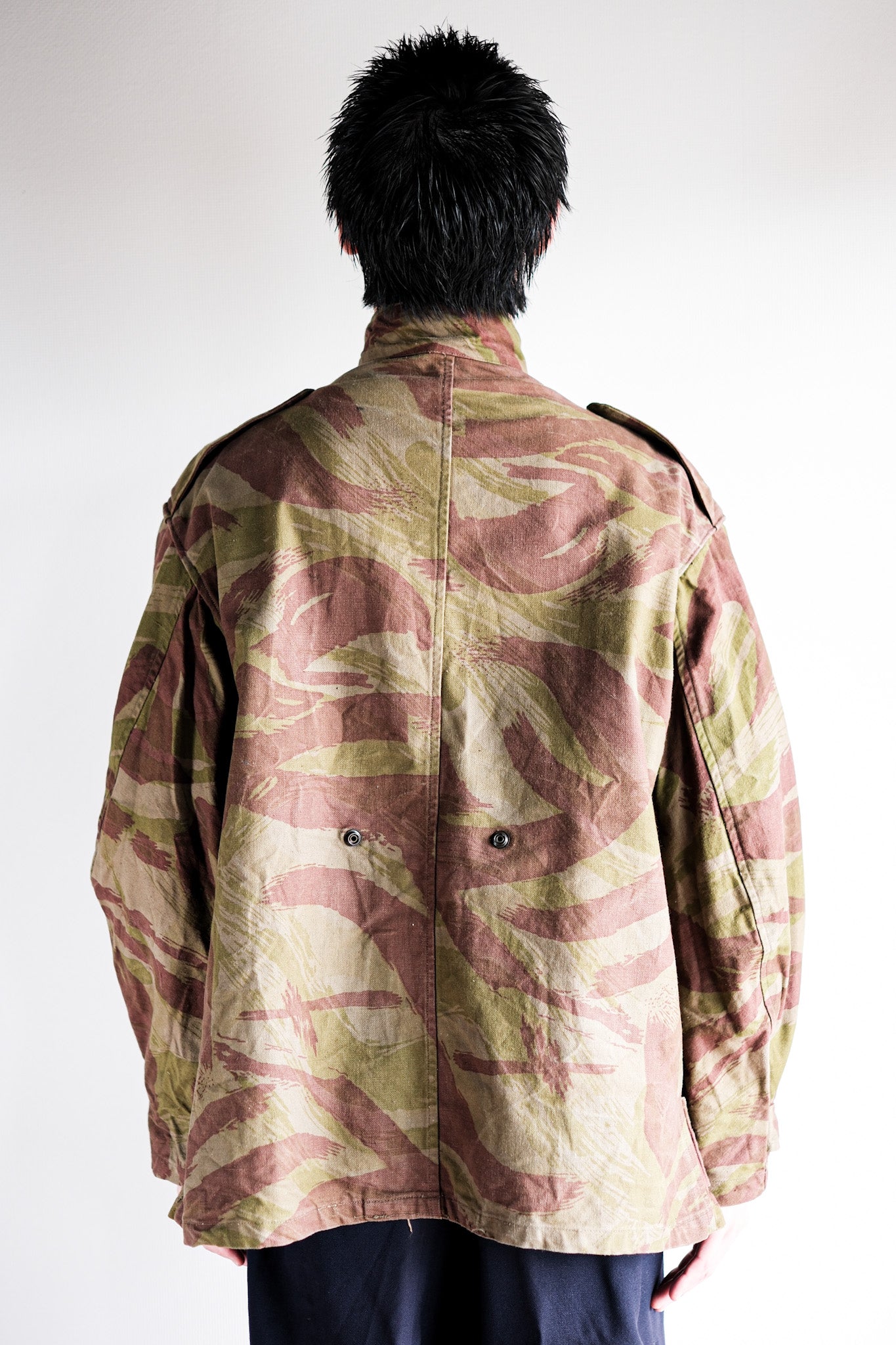 【~50's】French Army TAP47/52 Lizard Camouflage Paratrooper Jacket