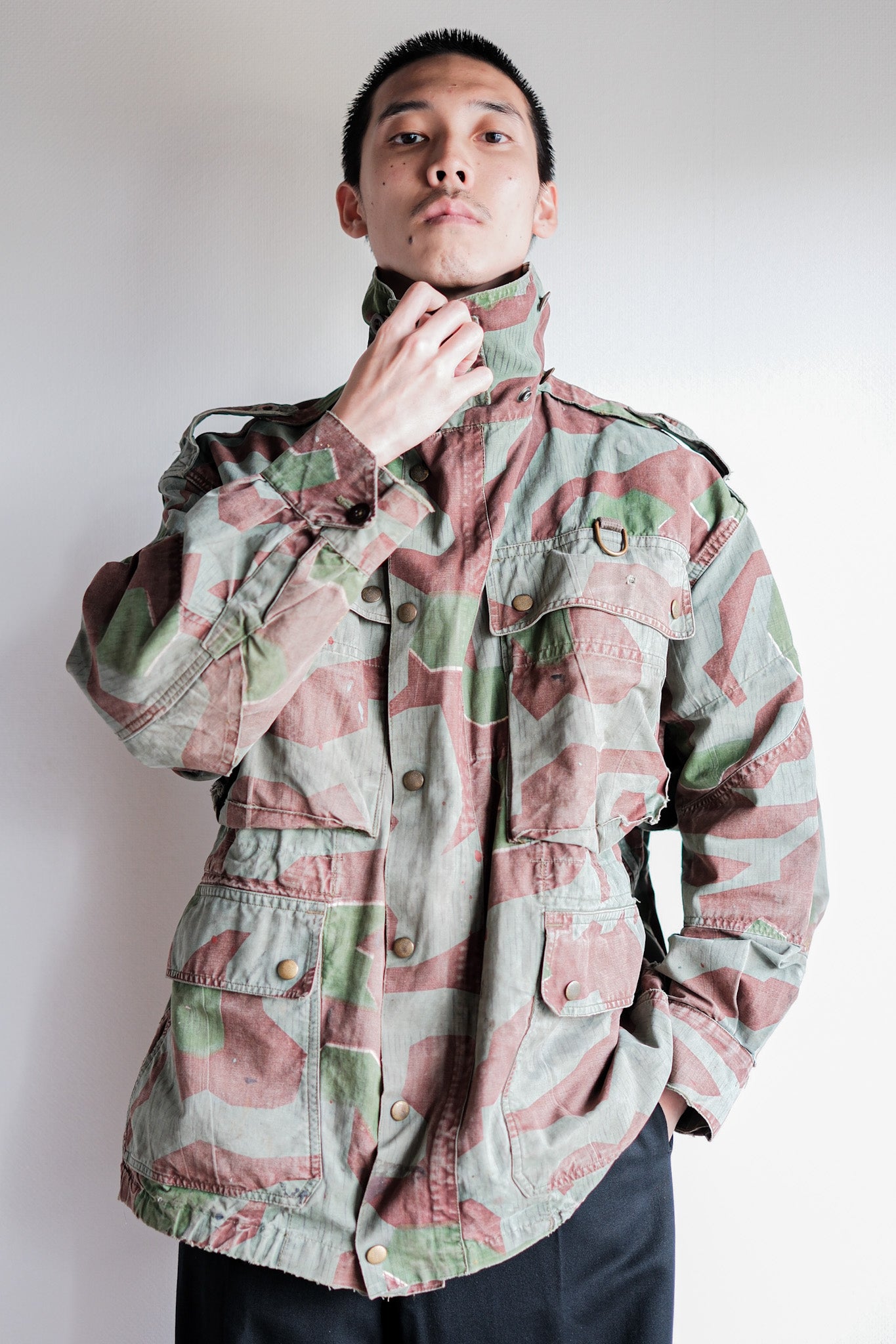 [~ 50's] German Army Splinter Camouflage Paratrooper Jacket