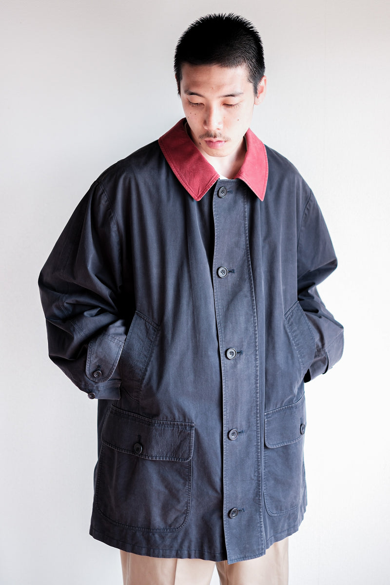 [~ 90's] Invertere 2 Tone Cotton Coat