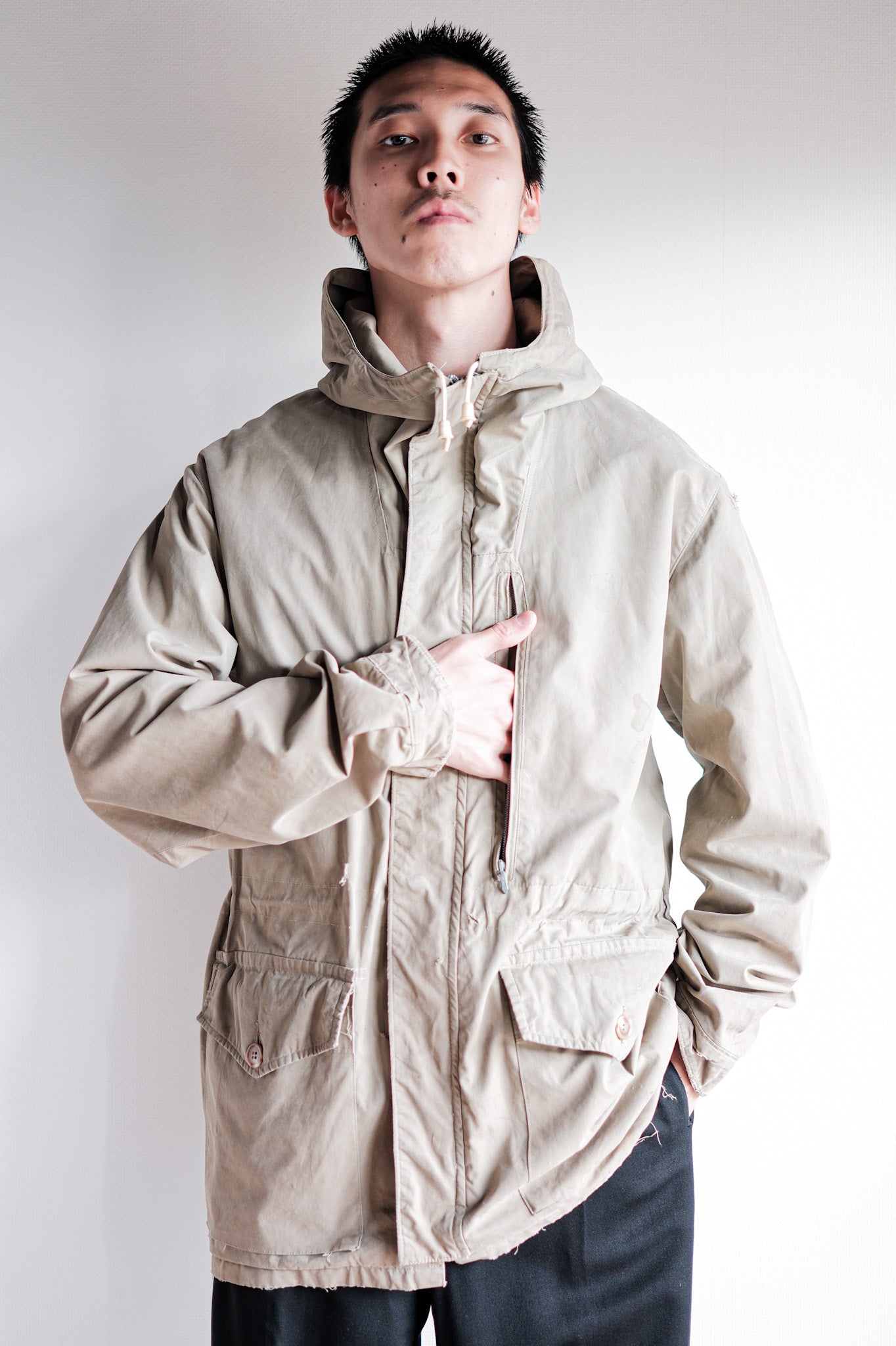 [~ 50's] แจ็คเก็ตเดินป่า Vintage Ventile ของอังกฤษ "Nonpareil P&O"