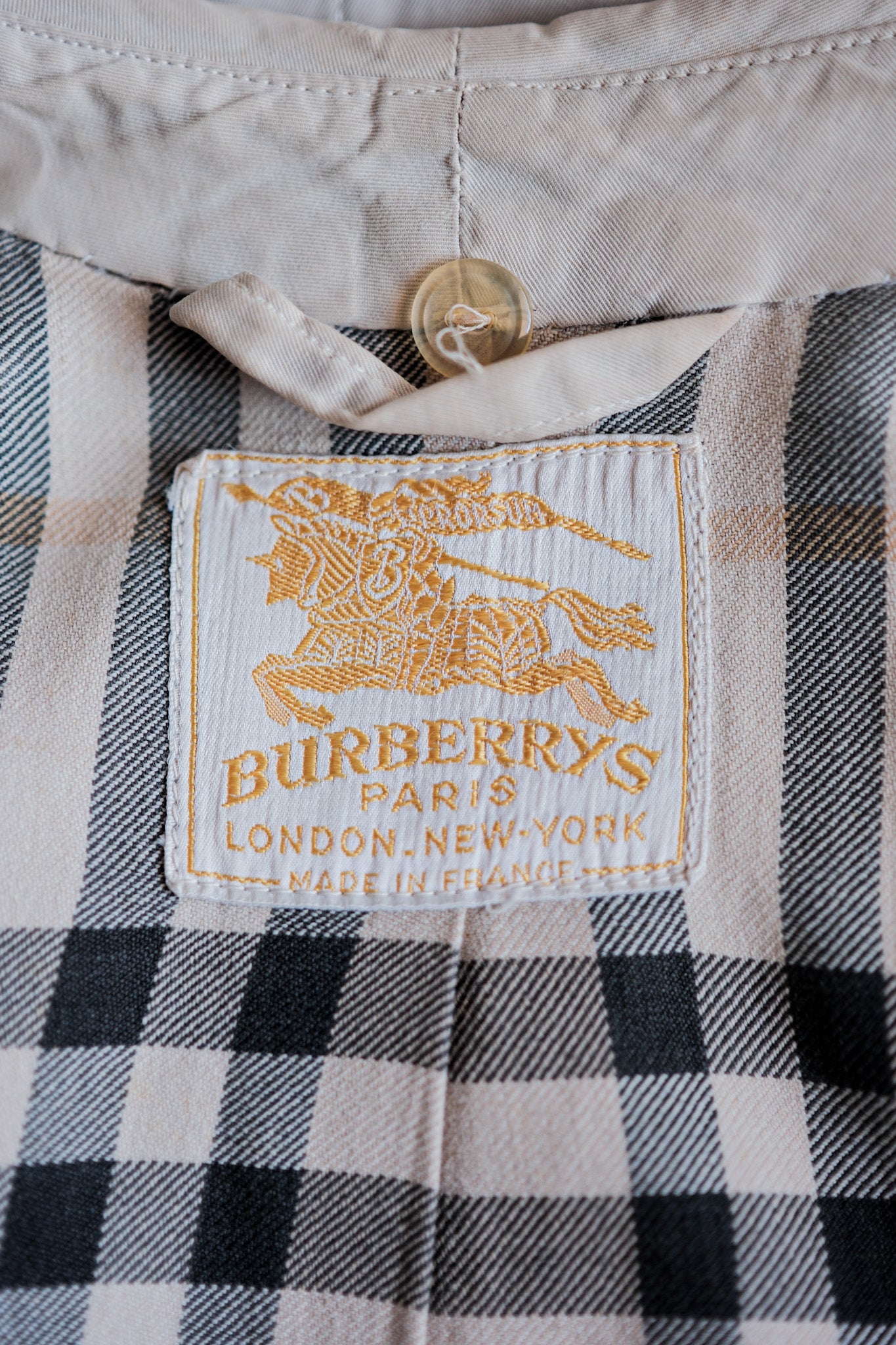 [~ 50's] Vintage Burberrys Single Raglan Balmacaan Coat C100 for Ladies "Made in France"