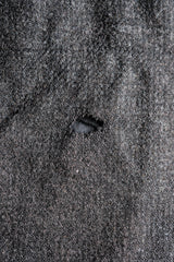 [~30's] French Vintage Grey Wool Hunting Jacket With Chin Strap "Boro"