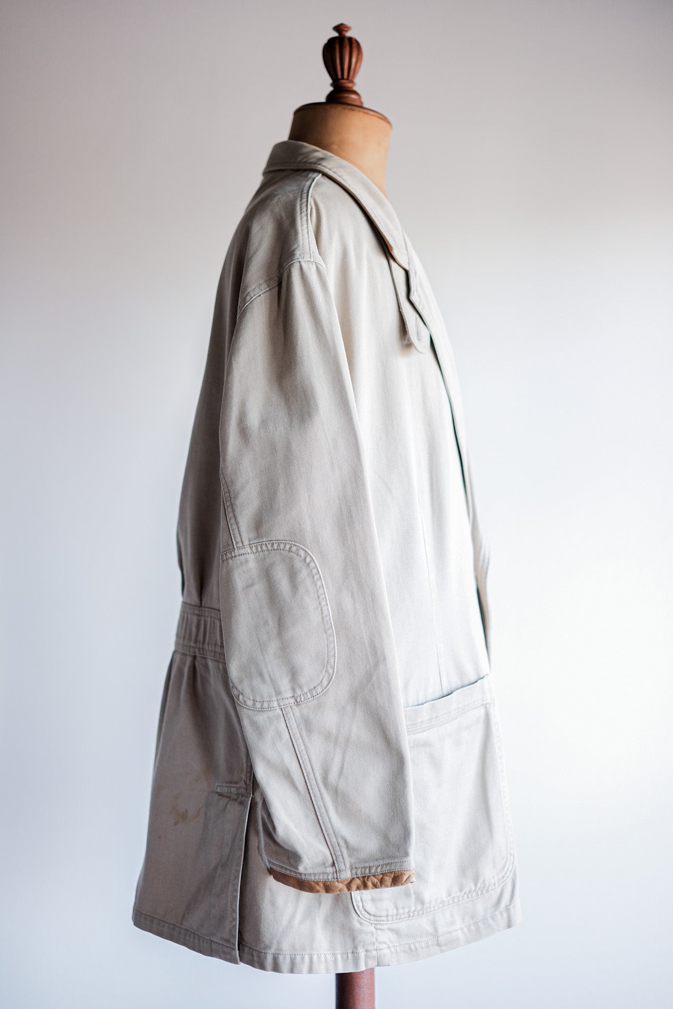 ［~90's］Willis&Geiger Cotton Safari Jacket With Chin Strap Size.L