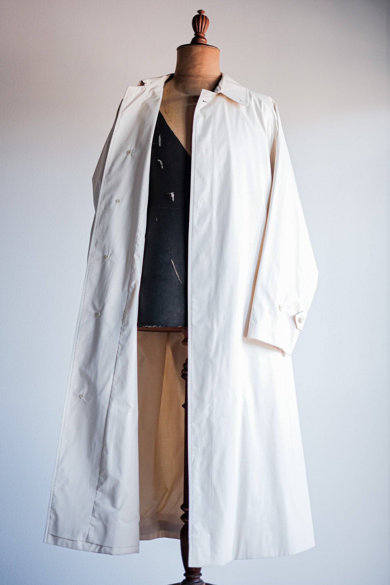 [~ 80 년대] 빈티지 버버리 싱글 raglan balmacaan 벨트 코트 크기 .50RL "Musou"