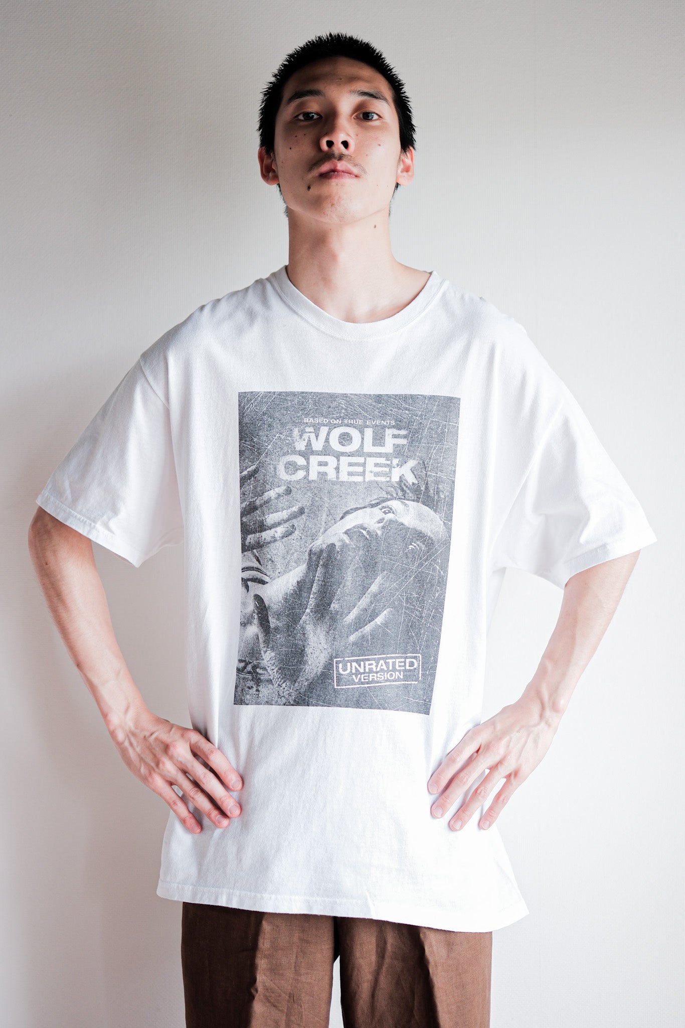 00's】Vintage Movie Print T-shirt Size.L WOLF CREEK
