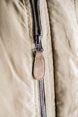 [~80's] Old Yves Saint Laurent Nylon Quilting Blouson พร้อมสายรัดคาง "Pour Homme"