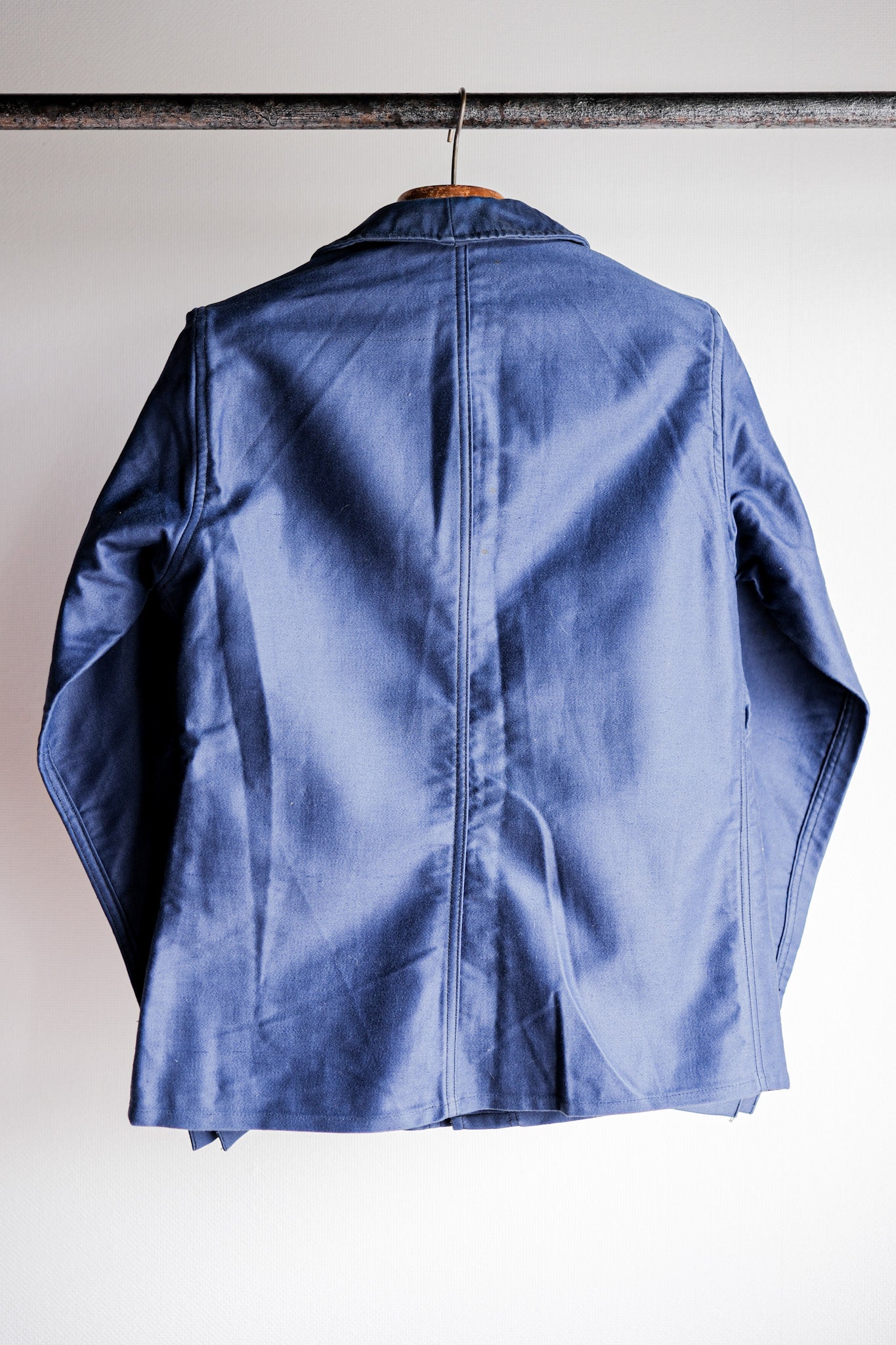 40's】French Vintage Blue Moleskin Work Jacket Size.46 40's】French Vintage Blue Moleskin Work Jacket Size.46