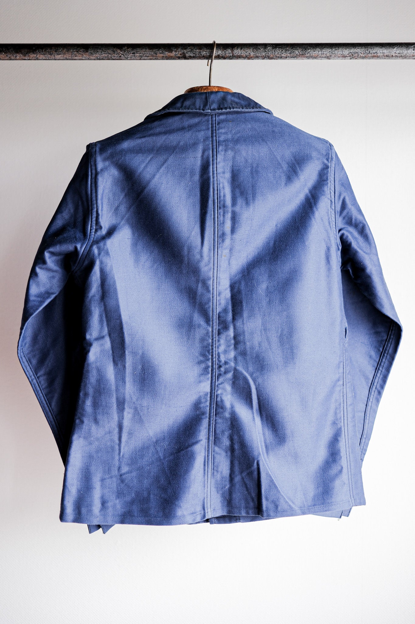[~ 40's] French vintage Blue Moleskin Work Veste Taille.46 "Crepier" "Dead Stock"
