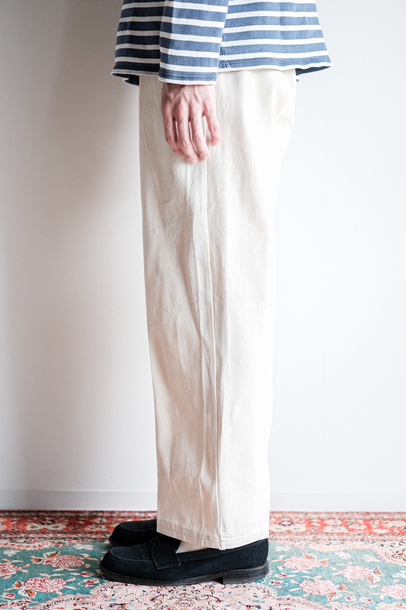［~20’s］French Army Cotton Linen Trousers “Dead Stock”
