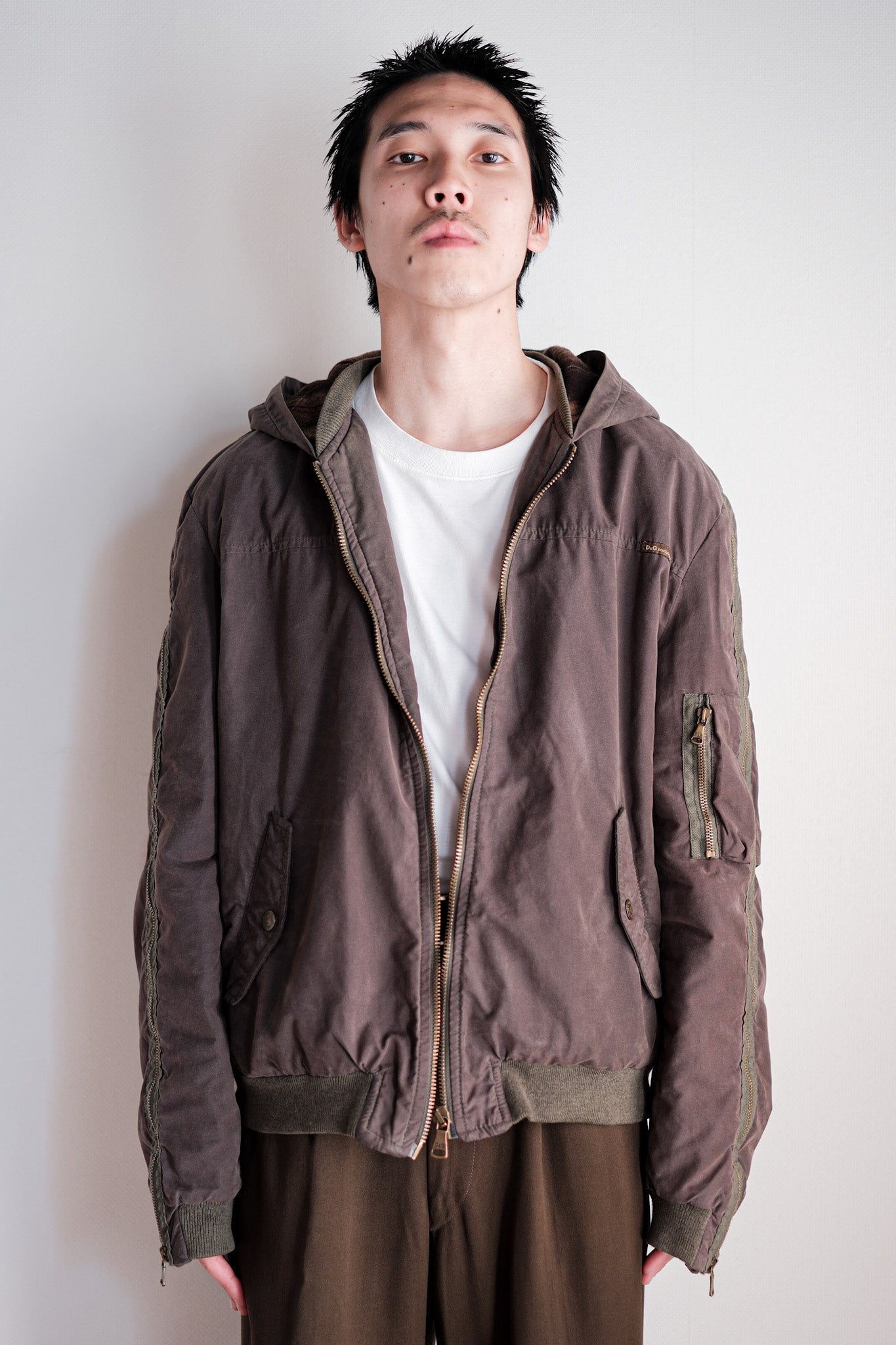 ［~00's］Old DOLCE & GABBANA Zip Up Hooded Jacket Size.L