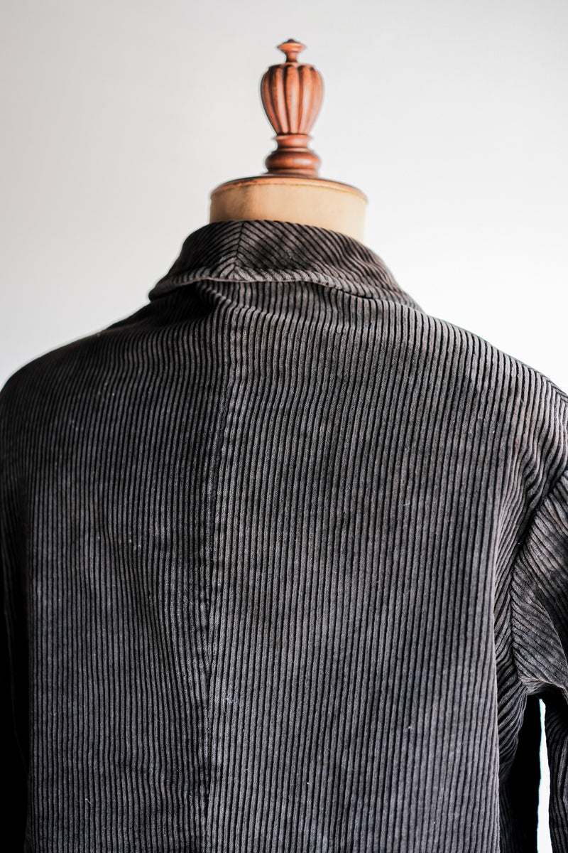 50's】French Vintage Dark Brown Corduroy Work Jacket – VIEUX ET