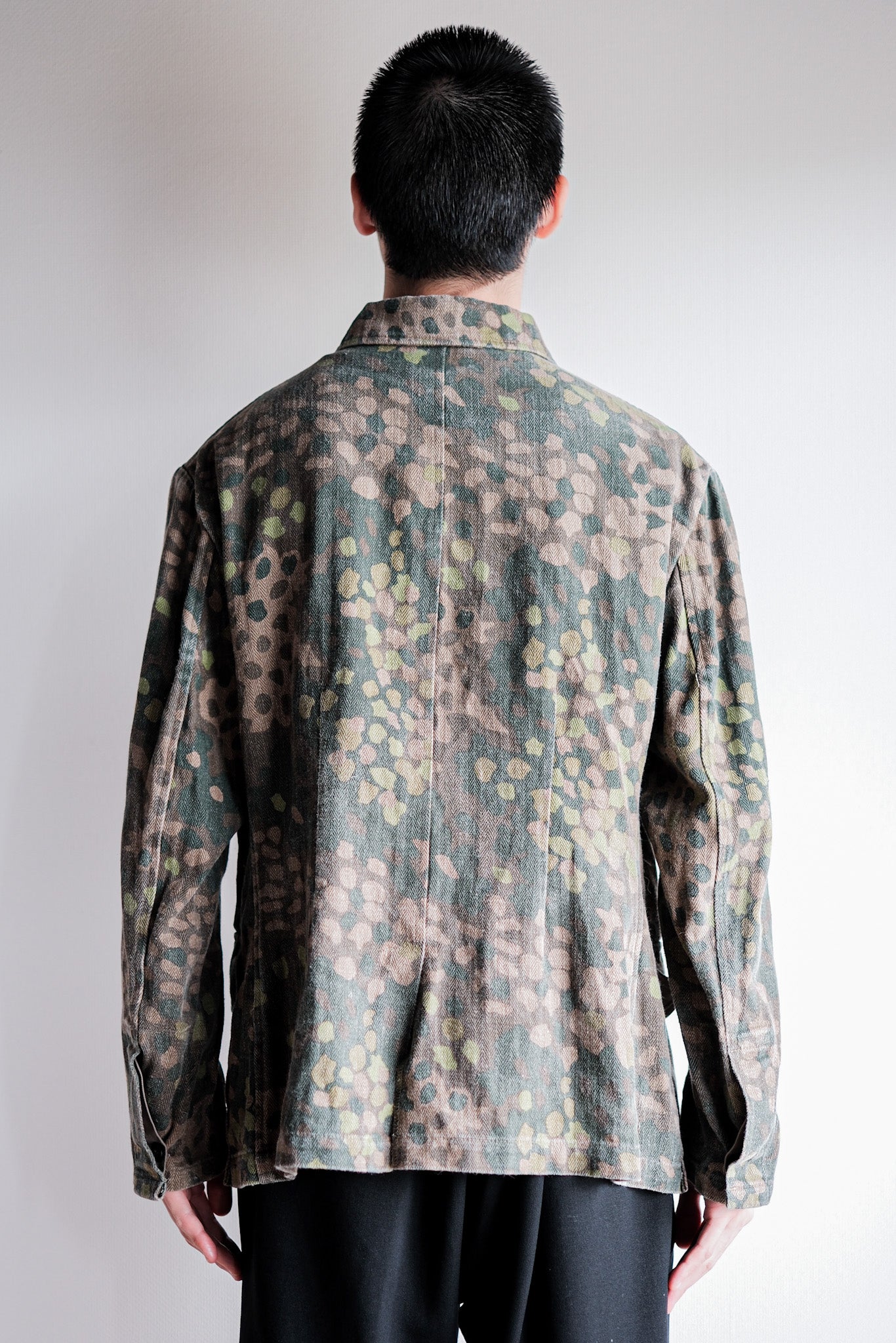 [~00's] German Waffen-SS Type Pea Dot Camouflage M44 HBT Field Jacket "Reproduction"