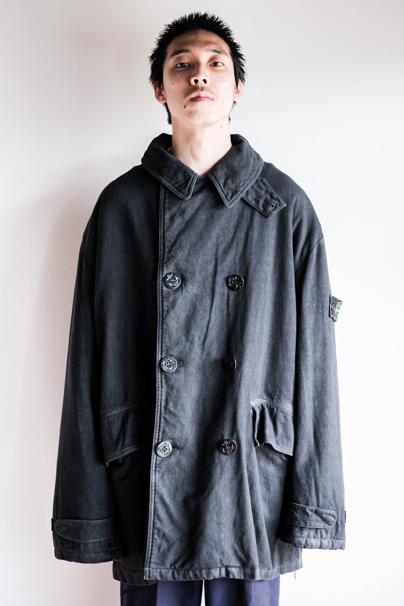 ［~90’s］Old STONE ISLAND Double Breasted Jacket Size.XXL “Marina Archive”