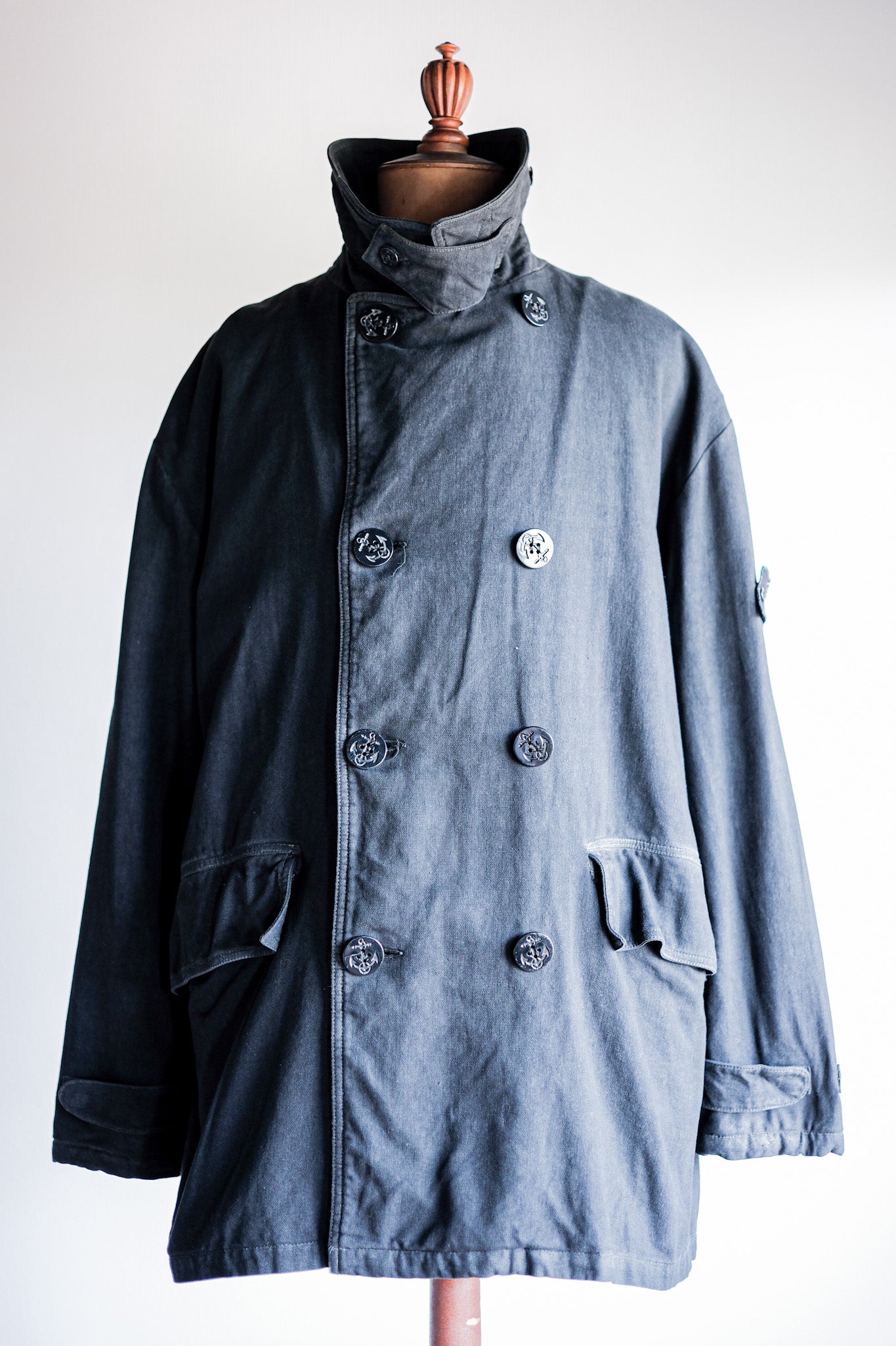 [〜90年代]舊的石島雙胸夾克尺寸。xxl“碼頭檔案”