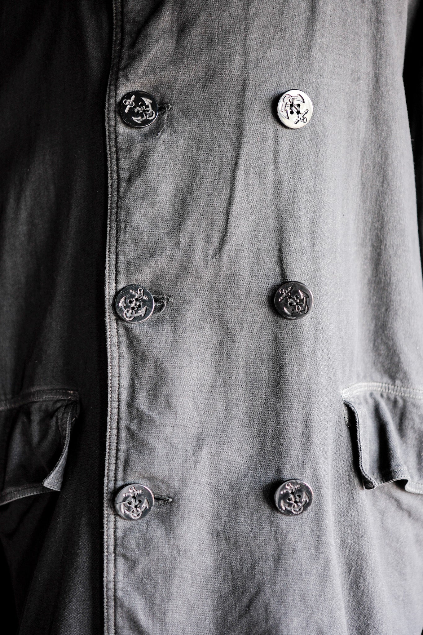 [〜80年代]舊石島雙胸夾克尺寸。xxl“碼頭檔案”