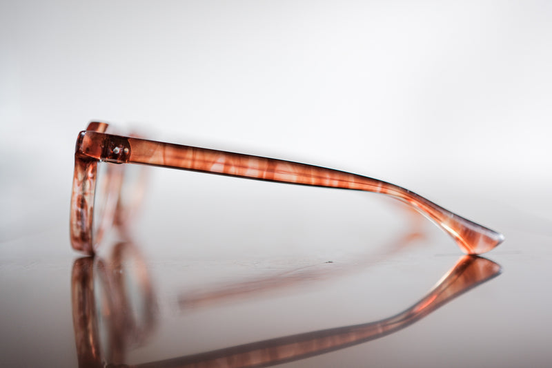 【~40’s】French Vintage Crown Panto Celluloid Frame "3 Dots"