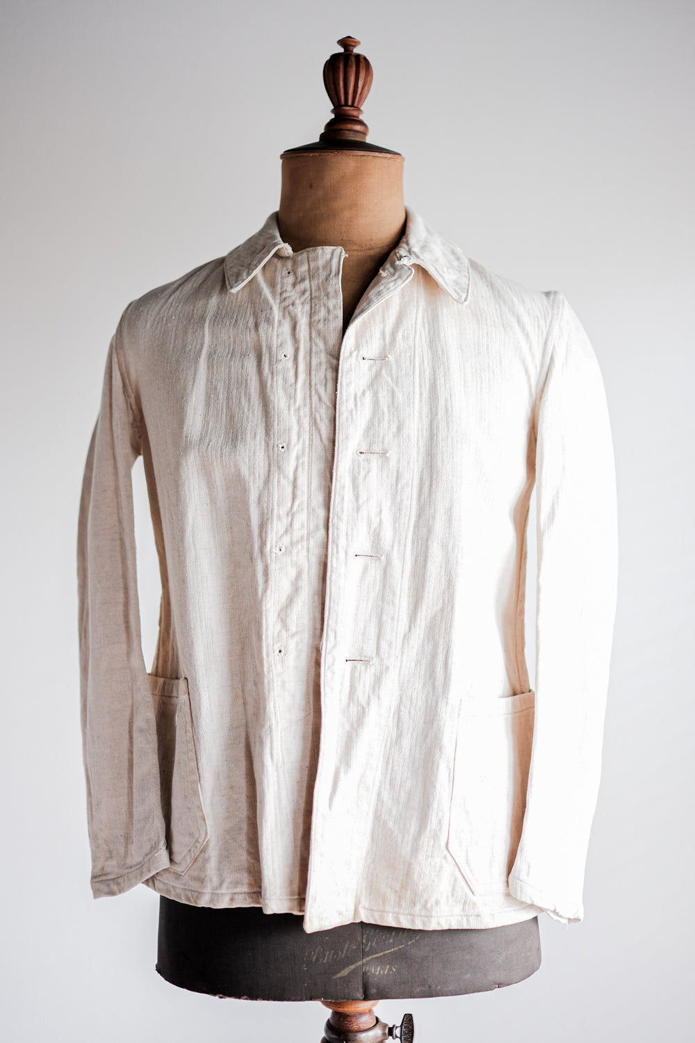 【~40's】German Air Force Drillich HBT Linen Jacket "Luftwaffe"