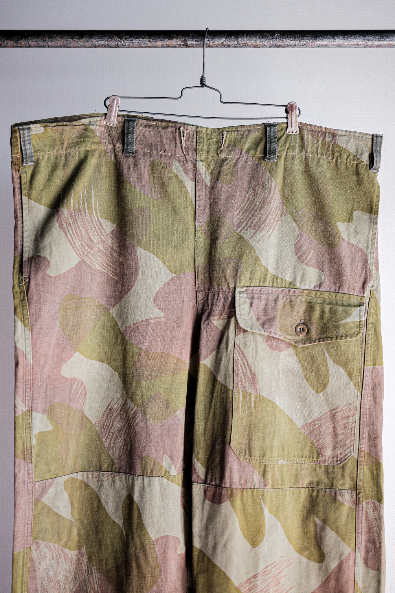 ［~50's］Belgium Army Brushstroke Camouflage Airborne Pants Size.6 "Remake" "Early Type"