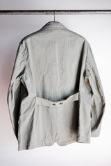 [~ 40's] German Vintage Green Chambray 4 กระเป๋าเสื้อแจ็คเก็ตงาน“ Dead Stock”
