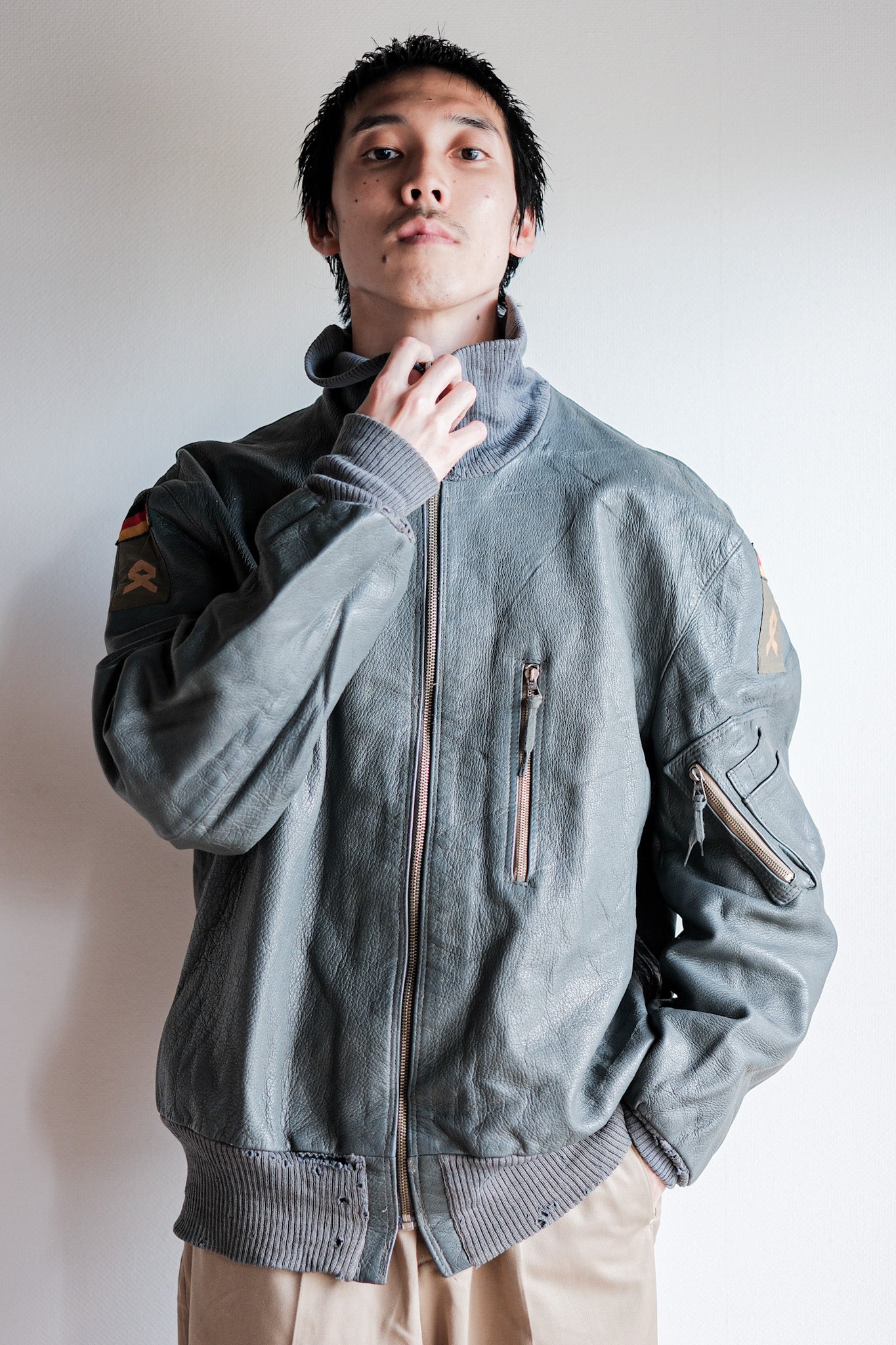 【~60’s】West German Air Force Pilot Leather Jacket