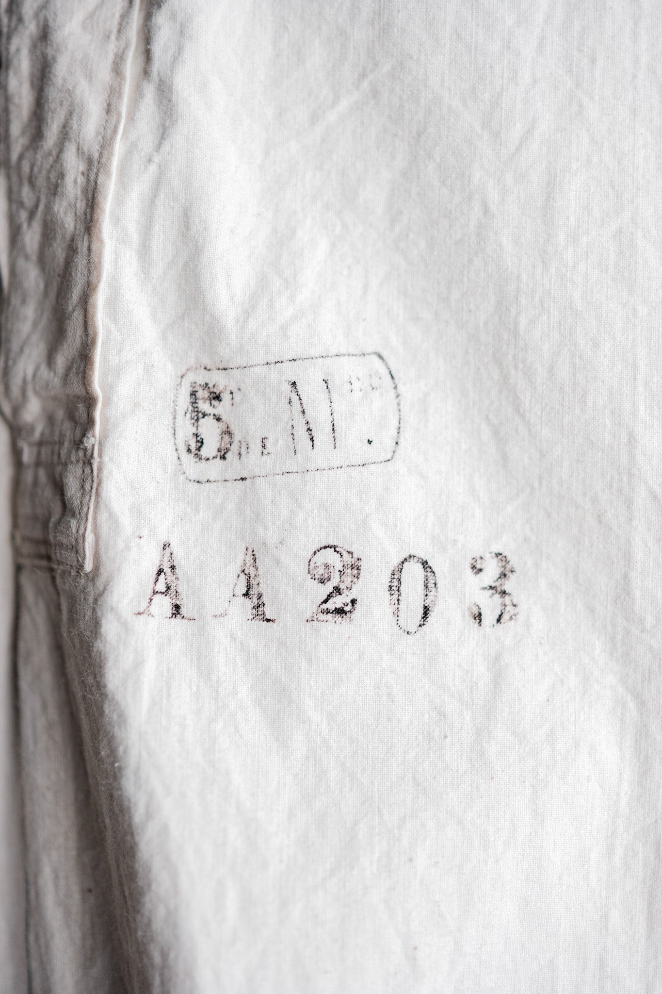 ［Late 19th C］French Army of Africa Cotton Linen Coronial Shirt "Dead Stock"