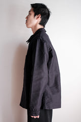 [~ 60's] แจ็คเก็ตตัวตุ่นสีดำวินเทจฝรั่งเศสขนาด 50 "Le Mont Stockel" "Dead Stock"