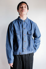 [~ 40's] แจ็คเก็ตนักปั่นจักรยาน Twill Cotton Vintage French