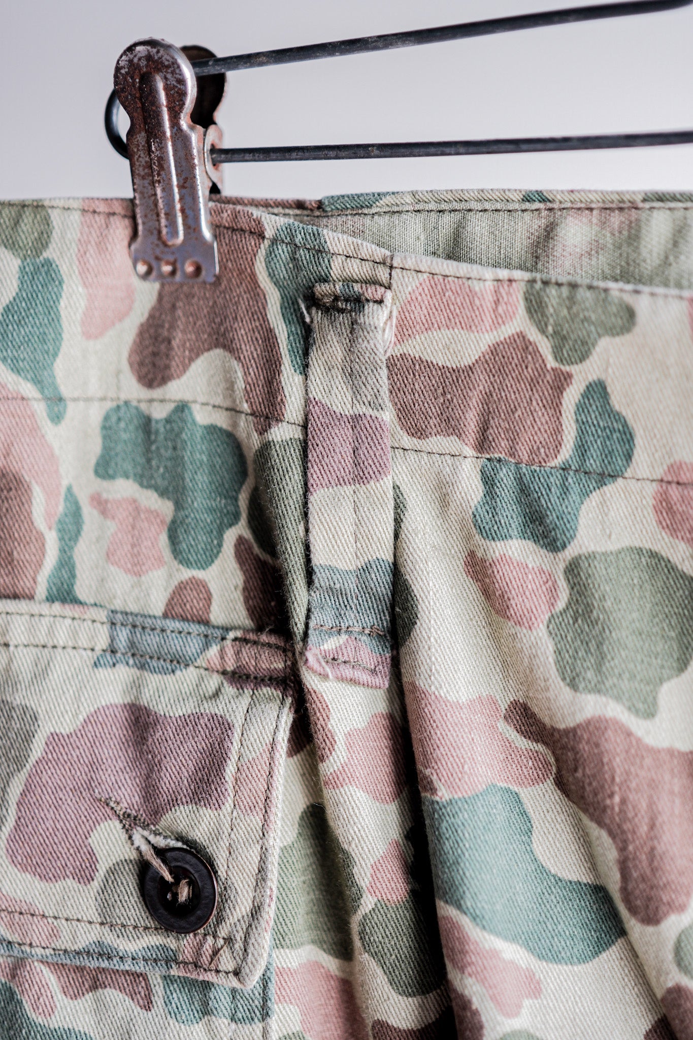 [~ 50's] Dutch Army FROGSKIN CAMOUFLAGE FIELD TROUSERS SIZE.46