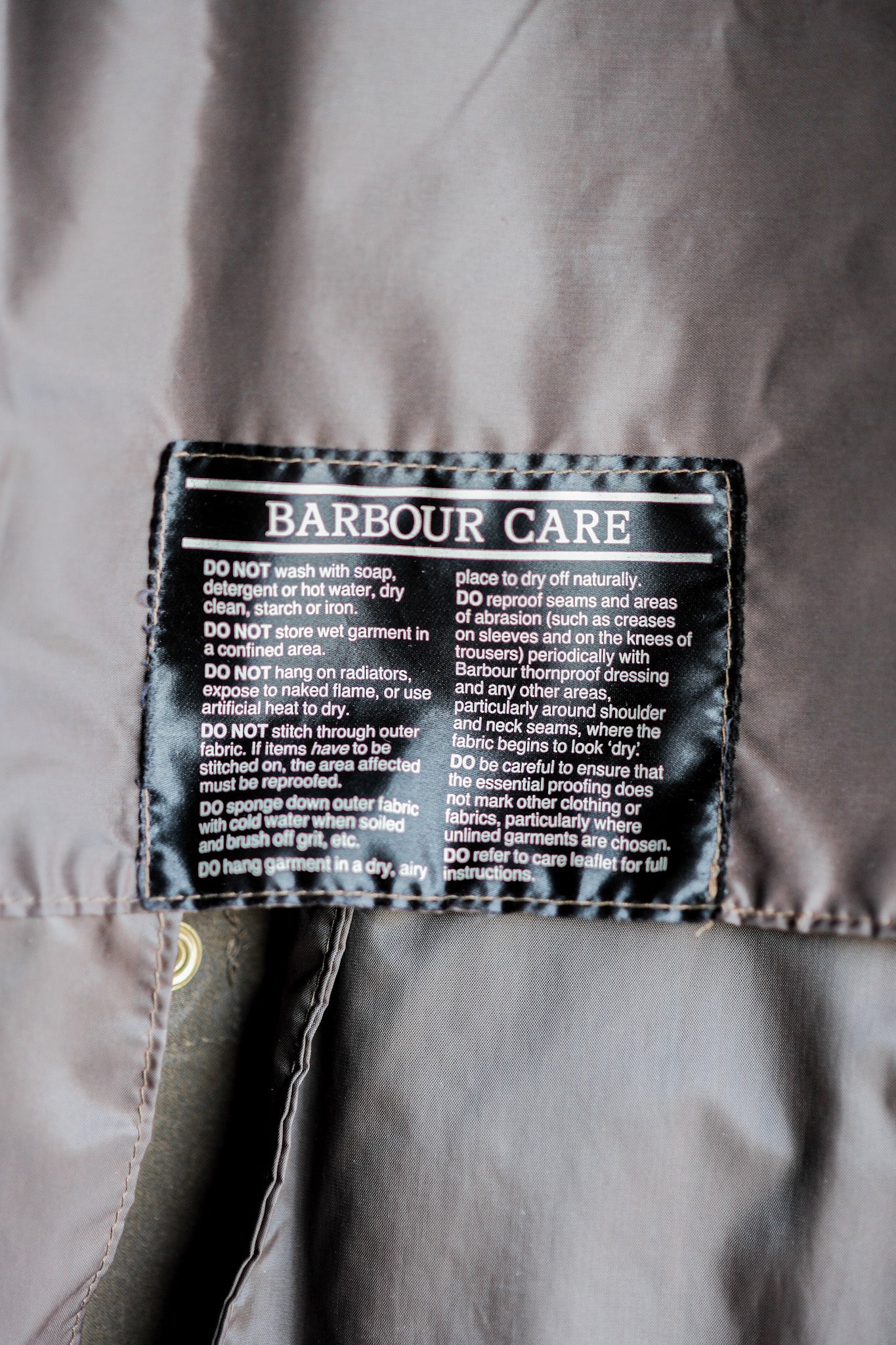 [~ 80's] Barbour vintage "3/4 Coat" 2 Crest