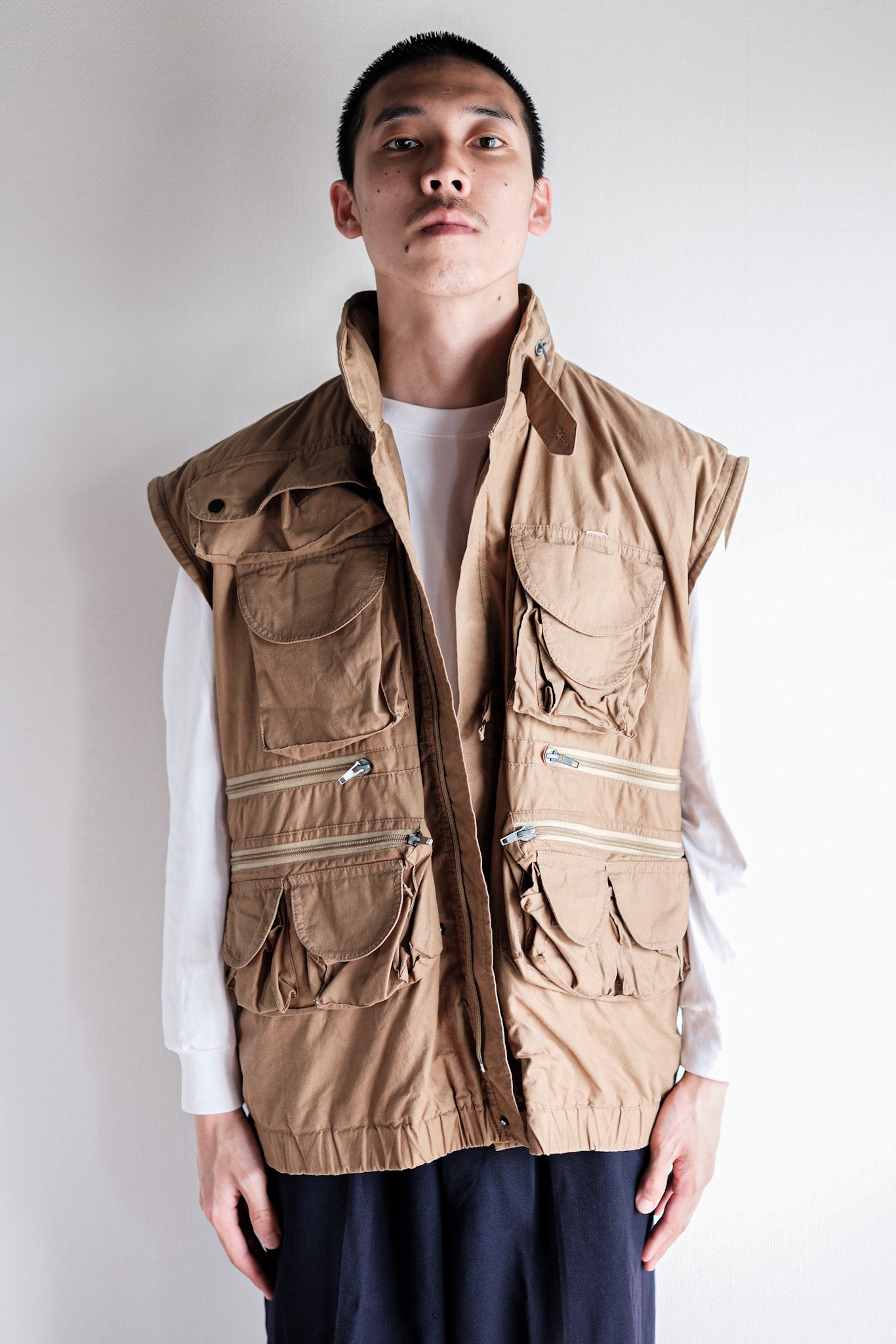 ［~90's］Old Renoma Paris Multi Pocket Photographer Vest Size.48/50