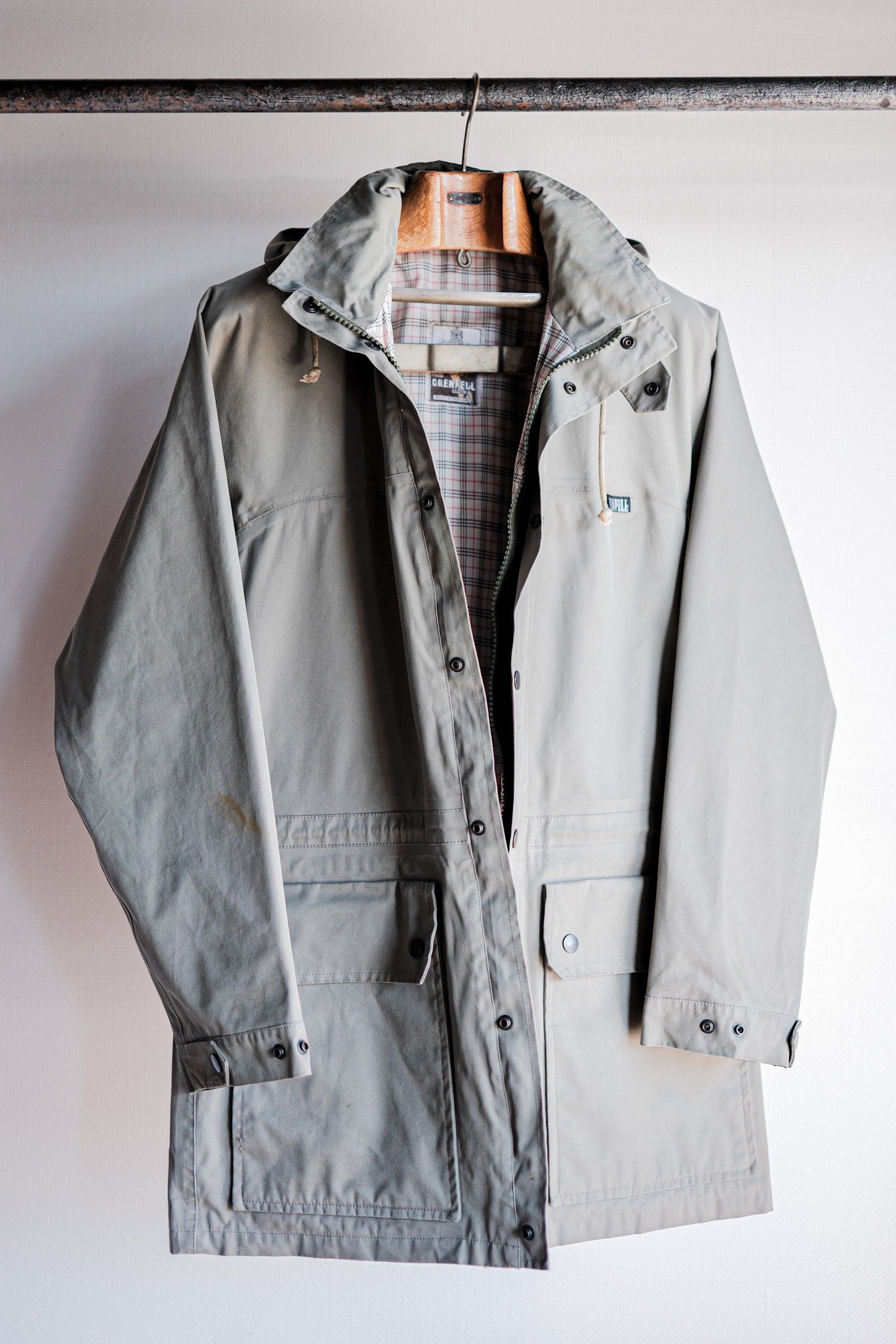 [~ 80 년대] Vintage Grenfell Munro Jacket Size.s "Mountain Tag"
