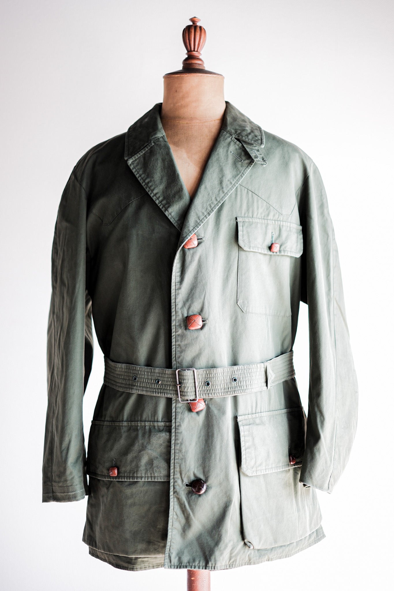 [〜60年代]復古grenfell射手夾克尺寸。42“山地標籤”