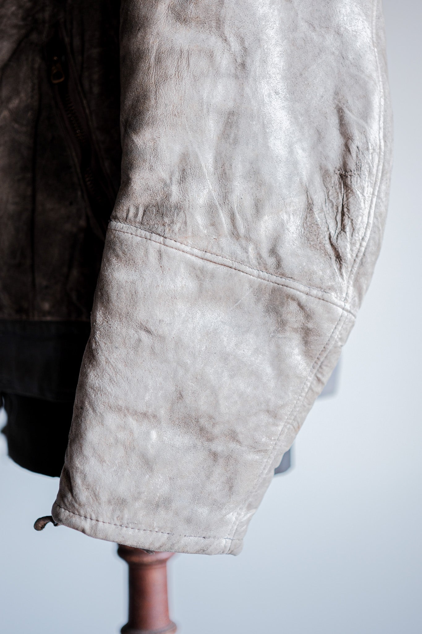 ［~40's］WWⅡ German Air Force Winter Sheepskin Flight Jacket "Luftwaffe" "Unusual Pocket"