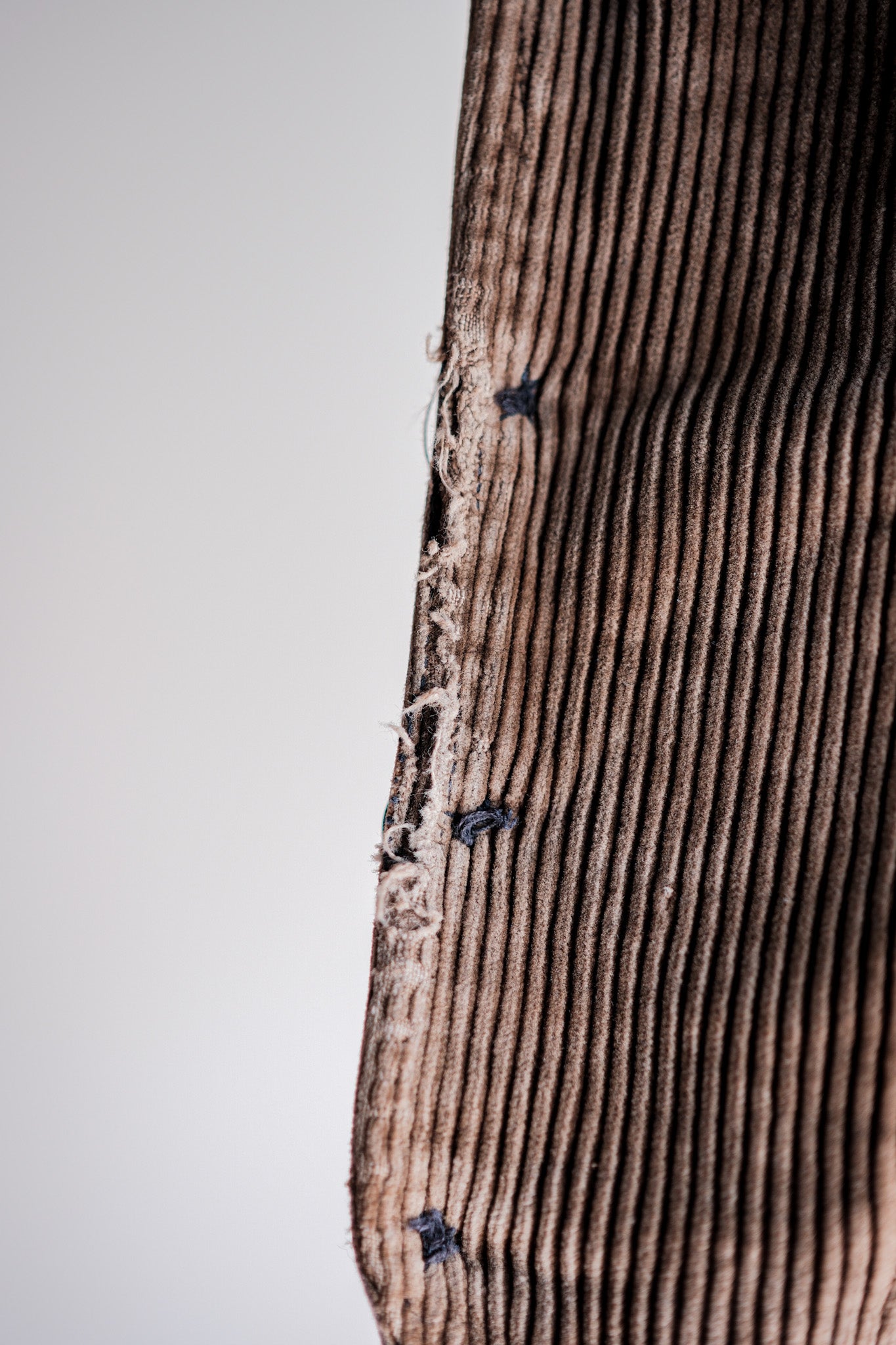 [~ 50 년대] 프랑스 빈티지 브라운 코듀로이 작업 길렛 "르 몽 세인트 미셸"