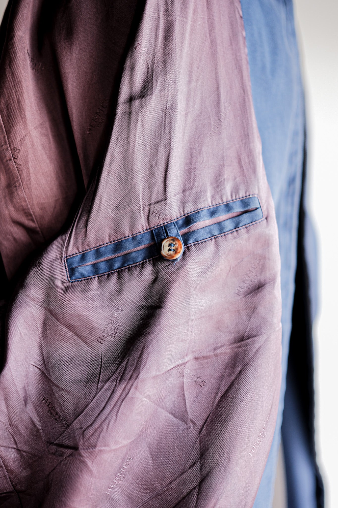 【~80's】Old Hermès Paris Zip Up Blouson Size.54