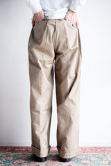 [~ 60's] กองทัพฝรั่งเศส M52 ขนาดกางเกง Chino ขนาด 22 "Dead Stock"