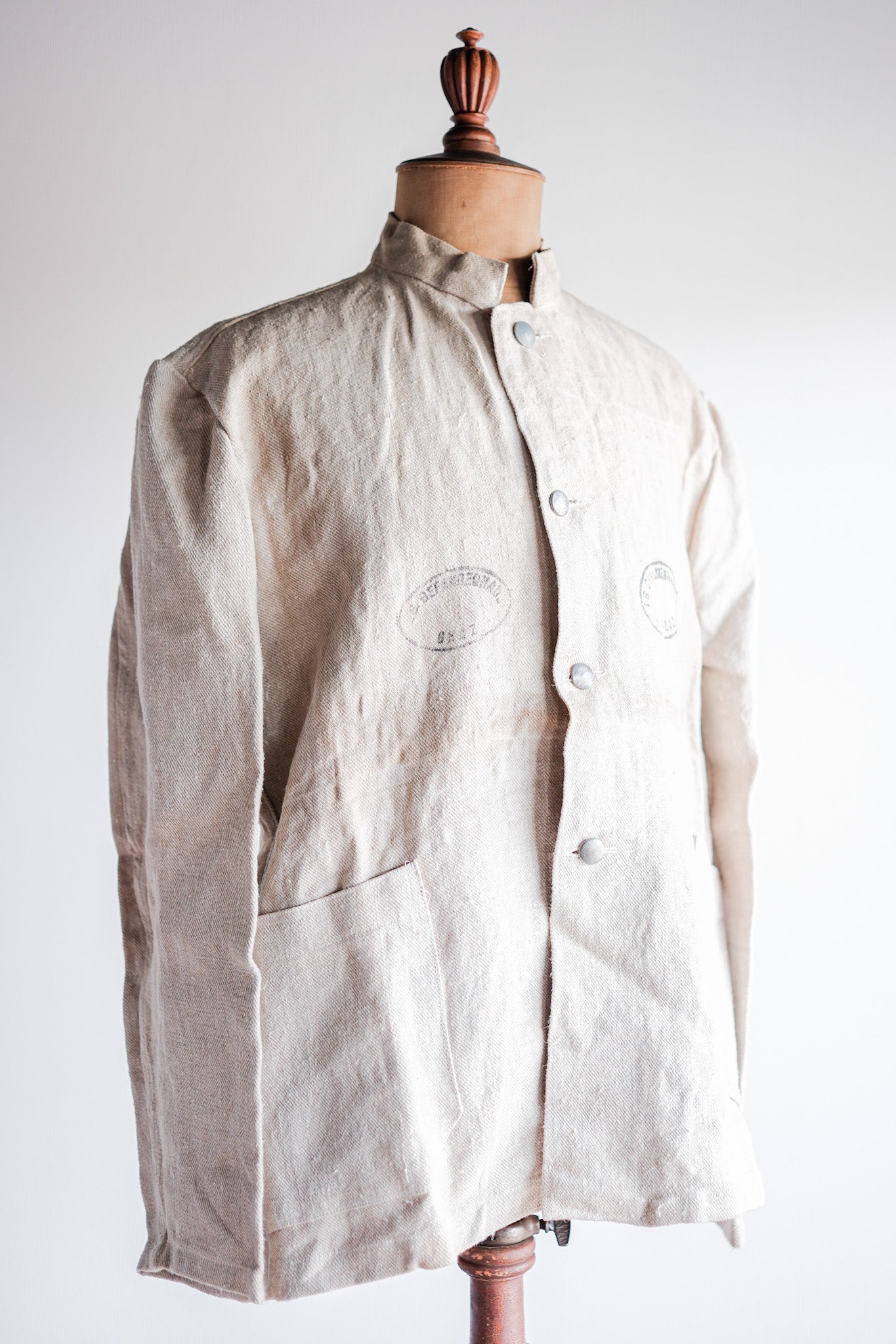 [~ 30's] German Army Linen Twil Jacket "Dead Stock"