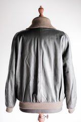 [~ 80's] old Christian Dior Shawl Collar หนัง blouson size.50