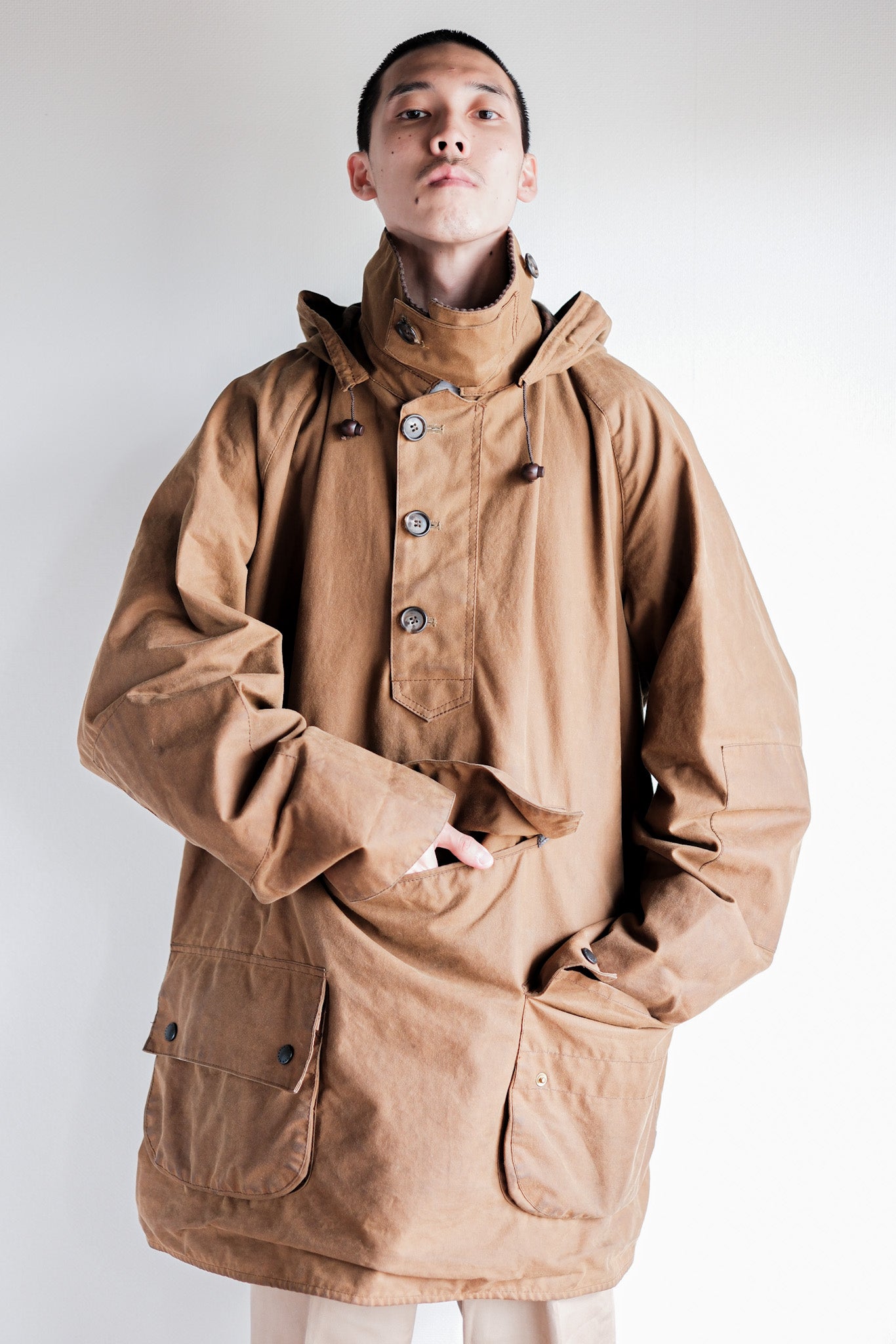 ［~90’s］Vintage Barbour “LONGSHOREMAN” 3 Crest Size.EX LARGE