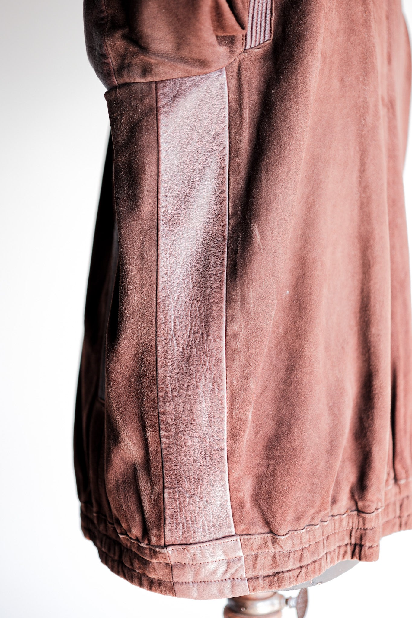 ［~80’s］Old LOEWE Brown Suede Leather Jacket