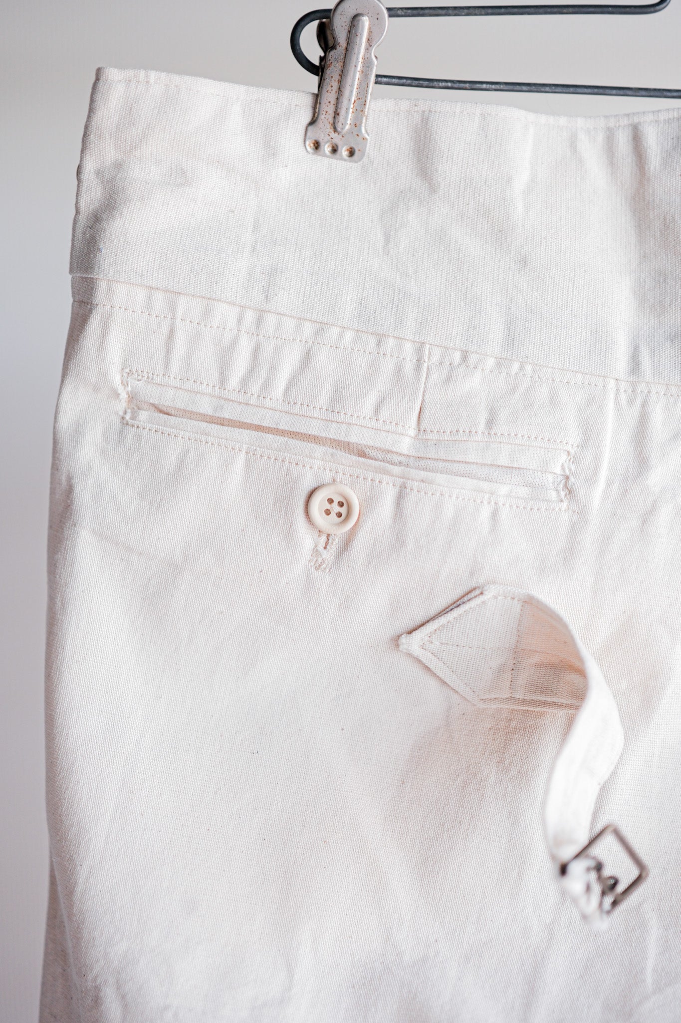 ［~20’s］French Army Cotton Linen Trousers “Dead Stock”