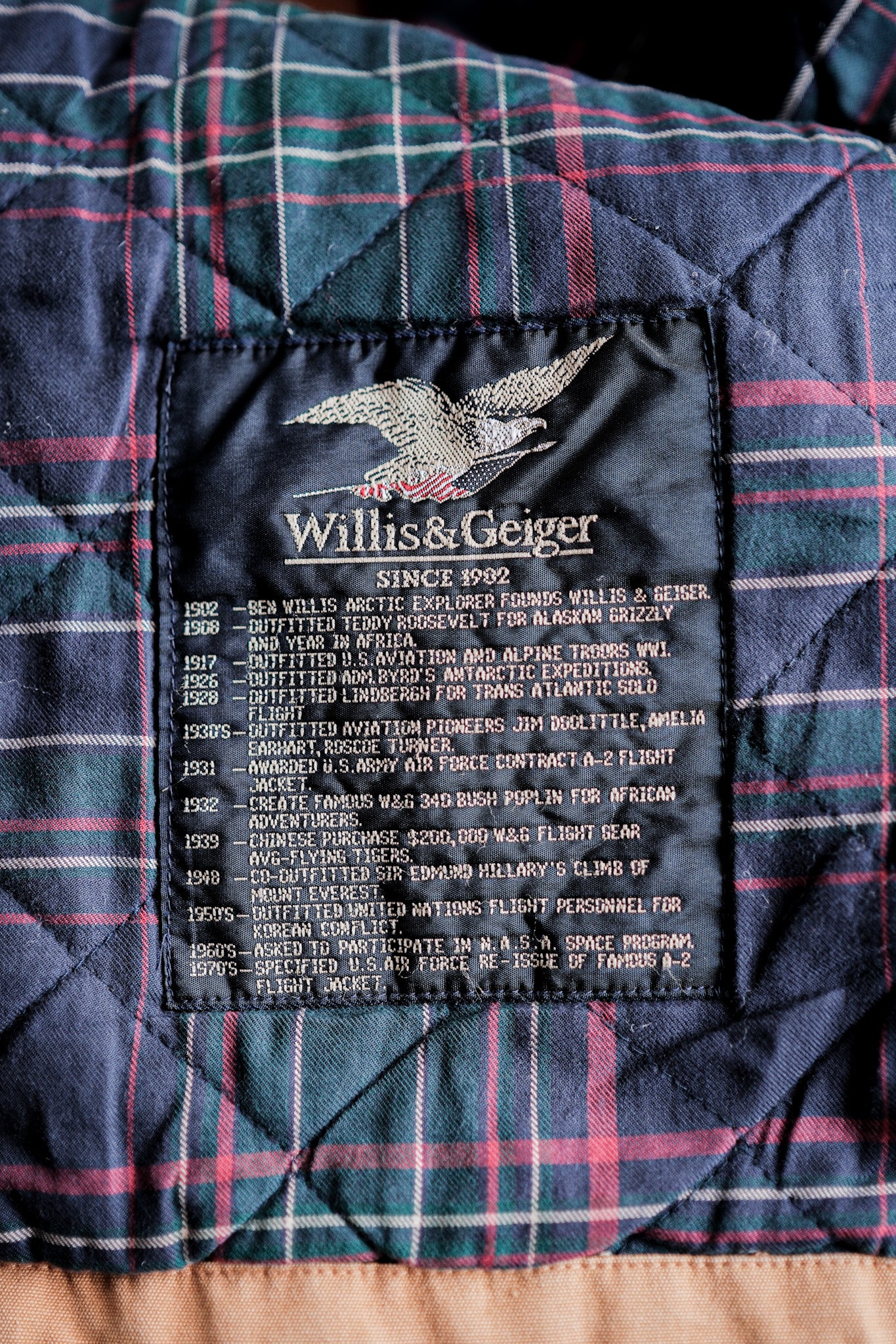 ［~90's］Willis&Geiger Cotton Safari Jacket Size.M