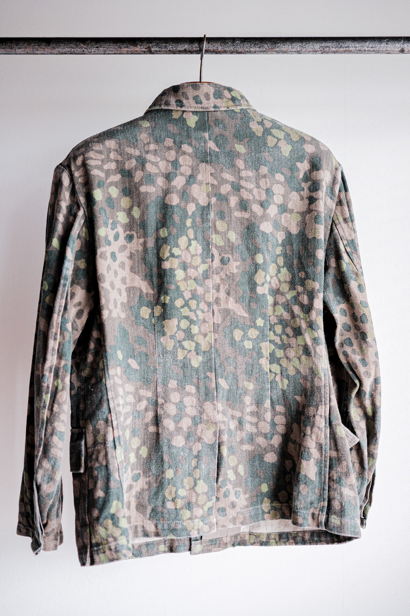 【~00's】German Waffen-SS Type Pea Dot Camouflage M44 HBT Field Jacket "Reproduction"