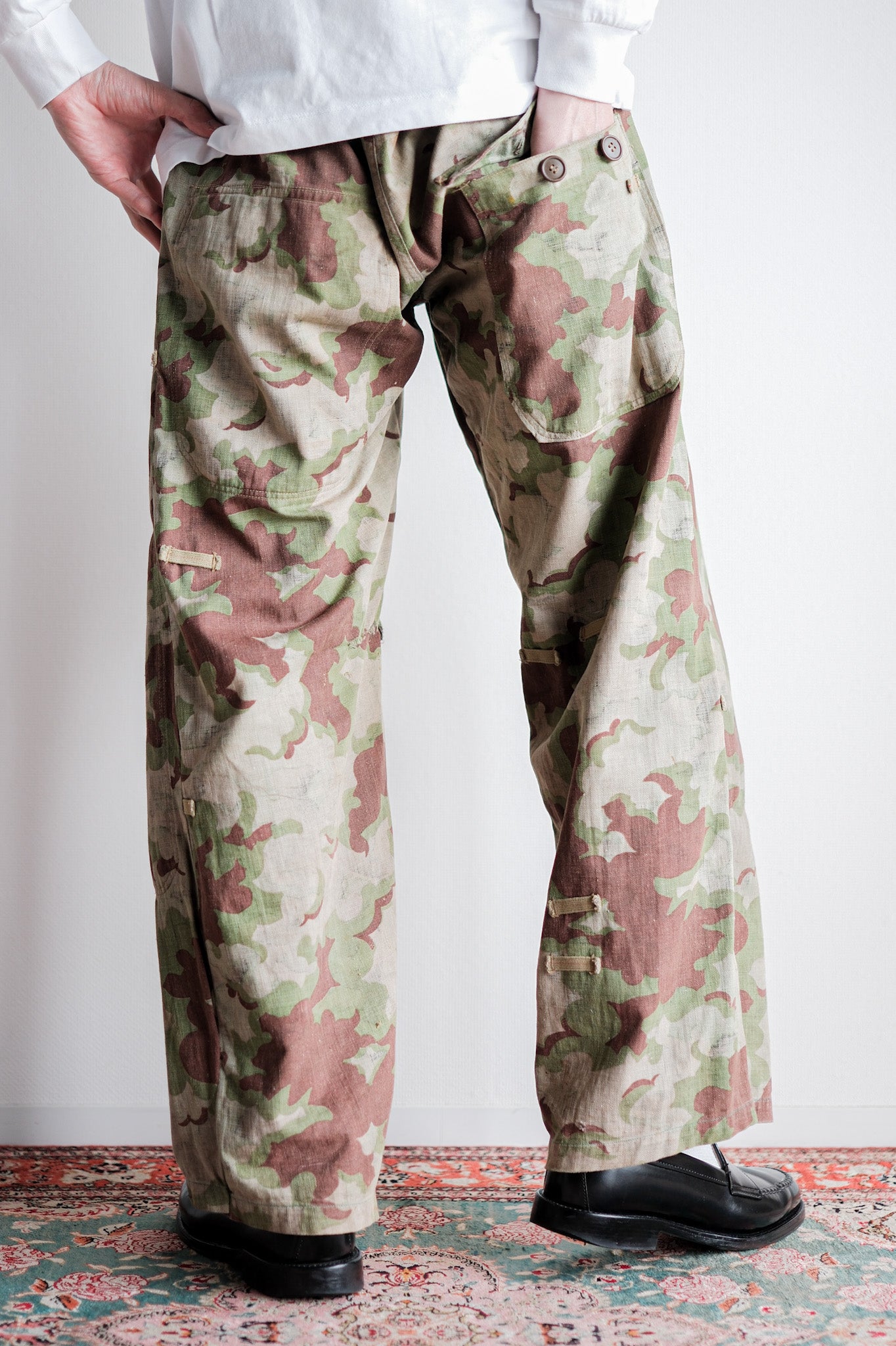【~50's】Czechoslovakian Army Clouds Camouflage Reversible Trousers "Modified"