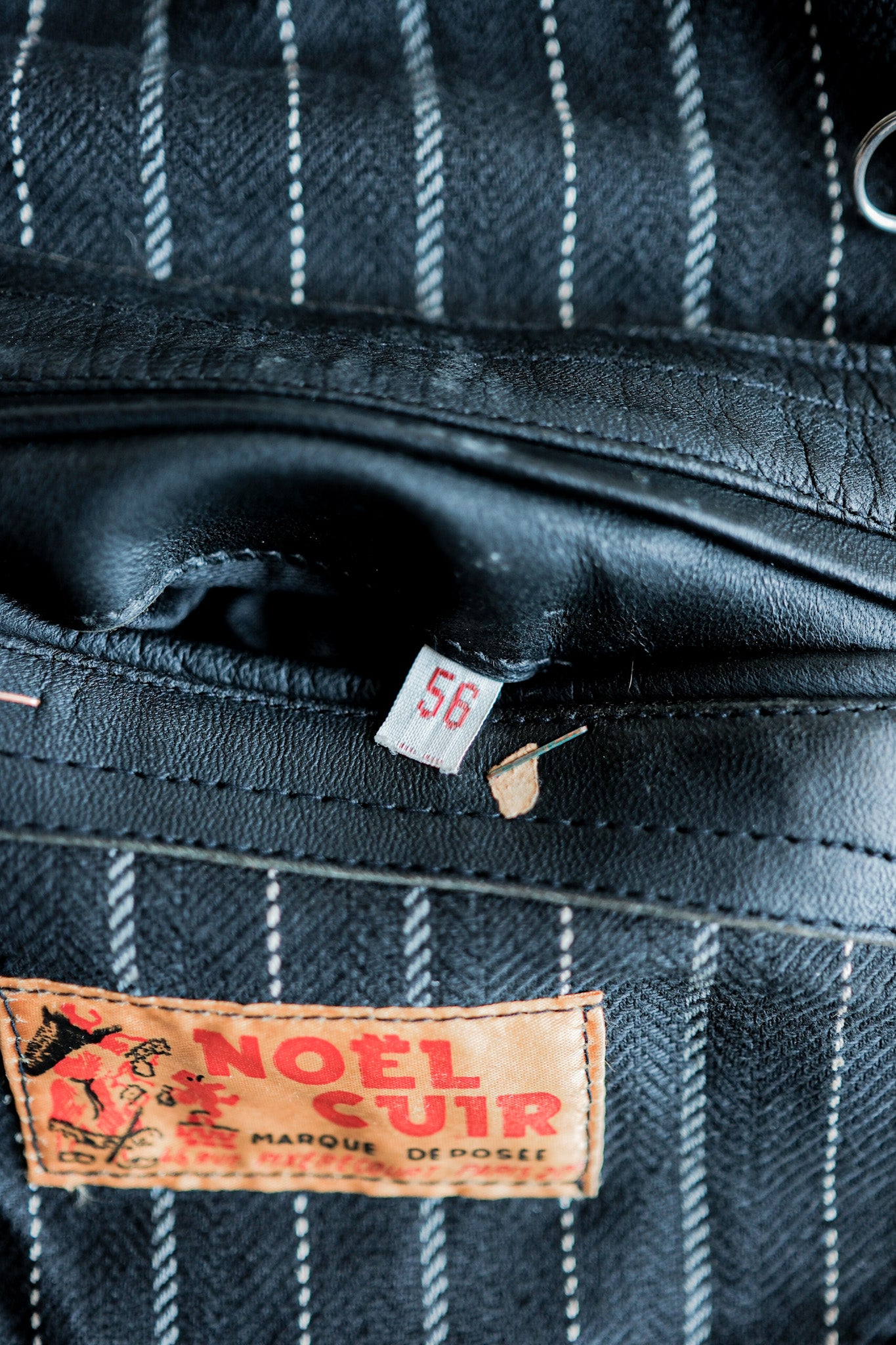 ［~60's］French Vintage Le Corbusier Leather Work Jacket Size.56