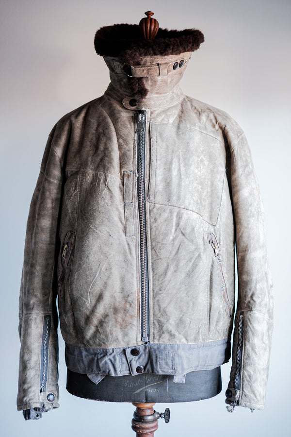 【~40's】WWⅡ German Air Force Winter Sheepskin Flight Jacket "Luftwaffe" "Unusual Pocket"