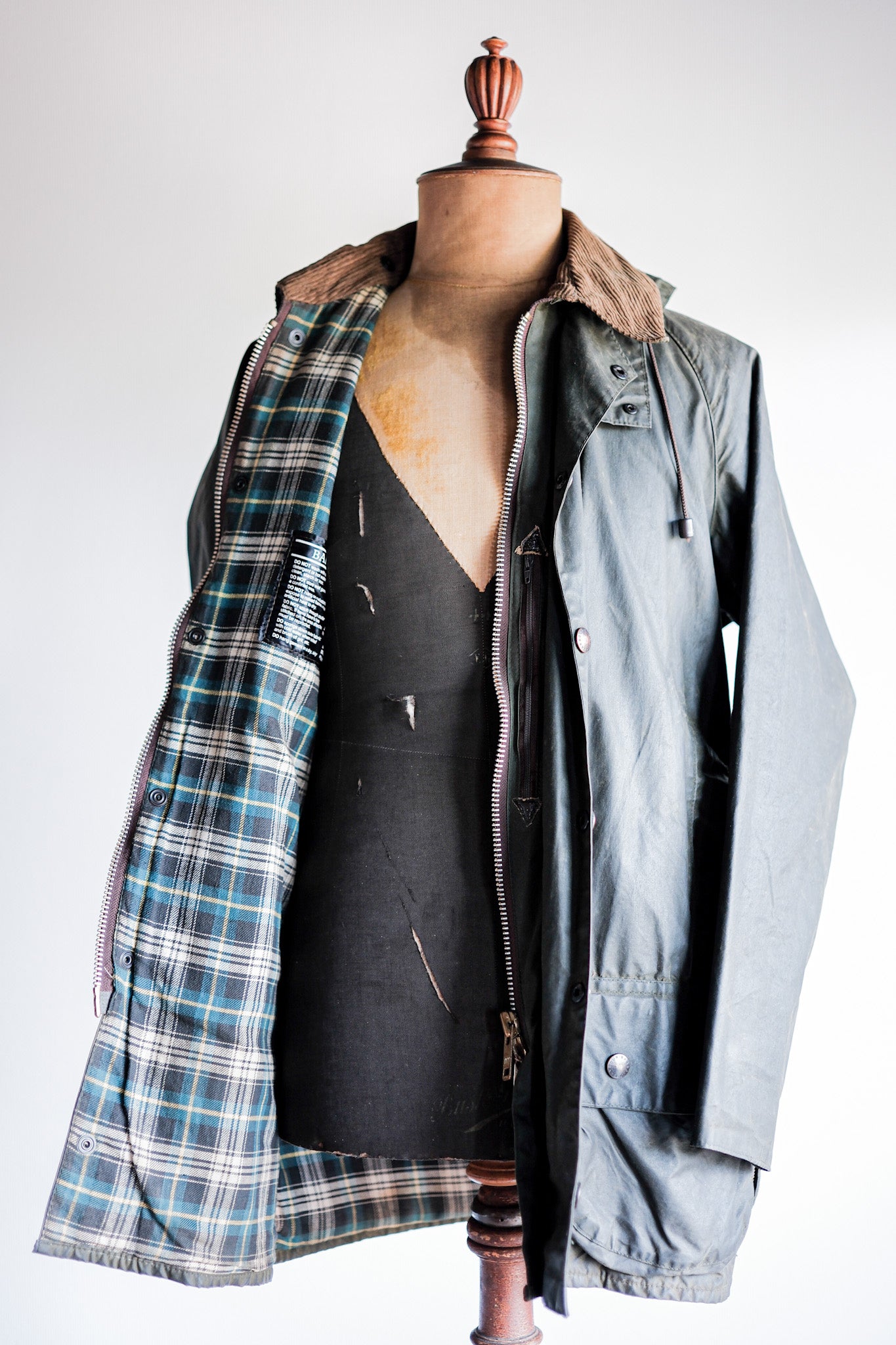 ［~80's］Vintage Barbour "BEAUFORT" With Hood 2 Crest Size.38
